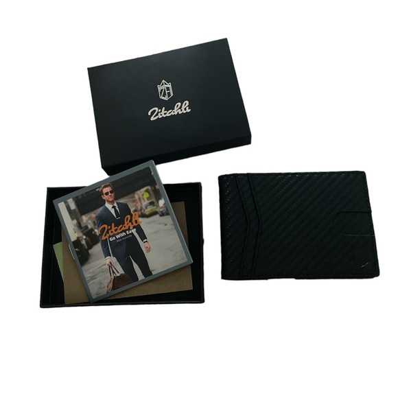 BNIB Zitahli Slim RFID Wallet w/ Money Clip Bifold, ID window & 12 card slots - Picture 5 of 6